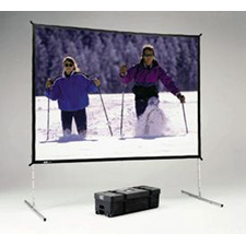 Da-Lite 35341HD Fast-Fold Deluxe Projection Screen (10 x 10ft); Heavy Duty Legs