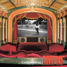Draper 250023 106 Inch 16:9 Cineperm Fixed Projection Screen - Matt White