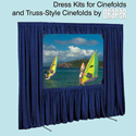 Draper 220123 Cinefold Dress Kit With Case 9 x 12 ft. NTSC Black Velour