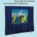 Draper 222007 Truss-Style Cinefold Dress Kit 10 x 13ft NTSC Black Velour