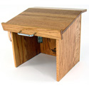 Executive Wood Oak Tabletop Folding Lecterns