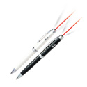 Infiniter 4in1 Laser Pointer/Stylus/Pen/LED Flashlight with 500yd Range - Silver