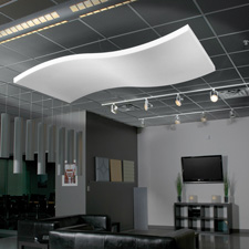Sonex WWC-2 Whisper Wave Clouds - 24in x 48in Accoustical Foam - White (Box of 4 Sheets)