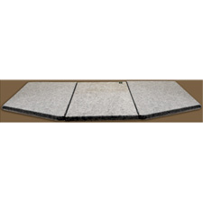 Clearsonic LP5-3L Three Section LidPac Drum Shield Top; Light Gray