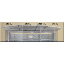 Clearsonic STC512L SORBER 1 x 5.5 Ft. Center Lid Section; Light Gray