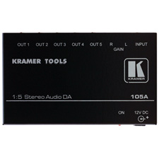 Kramer 105A 1x5 Audio Distribution Amplifier on 3.5mm Connectors