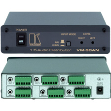 Kramer VM-50AN 1:5 Balanced & Unbalanced Stereo Audio Distribution Amplifier