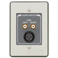 Radio Design Labs RCX-J3 XLR Microphone & Dual RCA Input Wall Plate Assembly - Terminal Block