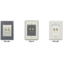 Radio Design Labs RCX-J2 Dual RCA Input Wall Plate Assembly - Terminal Block