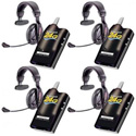 Eartec SLT24G4PS SLT24G 4 Radios w/ Proline Single Headsets