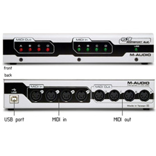 M-Audio USB MidiSport 4x4 4-In/4-Out Bus-Powered MIDI Interface