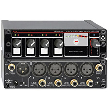 Radio Design Labs RU-MX4L Professional 4 Channel Line Level Mixer - Microphone and Line Output