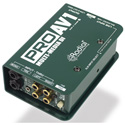 Radial ProAV1 Passive 1 Channel DI with RCA 3.5mm XLR and 1/4in Inputs