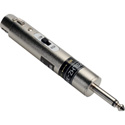Sescom SES-LZSLHZ-XF14 Professional Low Z to Switchable Lo or Hi Z Impedance Matching Transformer - XLR Female to 1/4 Inch Male Adapter.