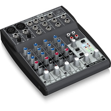 Behringer XENYX 802 Premium 8-Input 2-Bus Mixer with XENYX Mic Preamps and British EQs