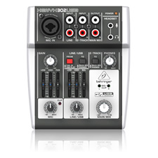 Behringer 302USB Premium 5-Input Mixer with XENYX Mic Preamp