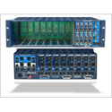 Radial Workhorse Eight Slot Rack with 8x2 Summing Mixer