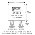 Jensen JT-MB-C Microphone Bridging Transformer