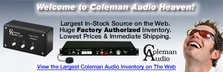 Markertek is Coleman Audio Heaven