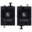 Kramer PT-1SPDIF & PT-2SPDIF S/PDIF to Toslink & Toslink to S/PDIF Digital Audio Format Converters