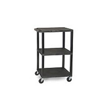 H. Wilson W42ACE Utility AV Cart with Locking Cabinet