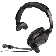 Sennheiser Single Sided Headphone w/Boom Mic Terminated w/XLR & Phone