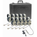 Califone 3066USB-10 USB Equiped Headsets with Foam Lined Storage Case - 10 pack