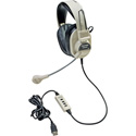Califone International 3066-USB Deluxe Stereo Headphones w/ Boom Mic and USB Plug