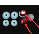 EarBombz A-Bombz - High Performance  In-Ear Headphones - Red