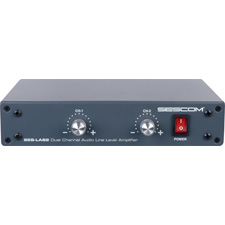 Sescom SES-LAS2 Dual Channel Audio Line Level Amp Stereo Level Control