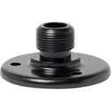 Black 5/8 Inch -27 Male Flange with Base Holes on 1-1/4 Inch Centers