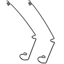 Shure RPM506 Wire Aiming Hanger (2 Pack) Gray