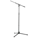 Tripod Stand Heavy Duty 35in - 63in w/ 18in - 30in Boom (BLACK)
