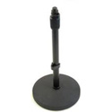 Connect Mic Stand  7in Round Base & 15-24 in Height Black