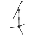 Connect Mic Stand Tripod Base & 16-26 in Height & 24-40 in Boom Black