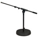 K&M 25960-500-55 Low Profile Round-Base Mic Stand with Telescopic Boom Arm