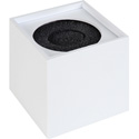 MF-BW Blank Microphone Flag 2 Inch x 2 Inch White