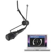 CAD 2600VP DSP Variable Polar Pattern Hanging Microphone DSP Compatible - Black