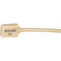 Shure WL93T Omnidirectional Condenser Miniature-Lavalier Mic.; Tan w/4-Ft. Cable