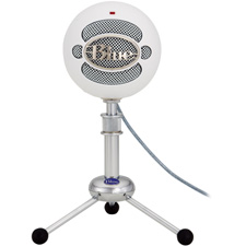 Blue Microphones Snowball Bundle High Quality USB Microphone - Textured White