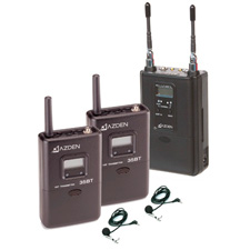 Azden 330ULT UHF Wireless Mic System With Dual Lav Mics