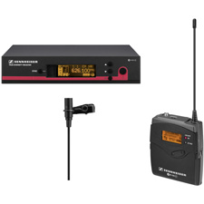 Sennheiser EW 112 G3 Rackmount Receiver Wireless Mic Systems with ME 2 Omni Lavalier and 1680 Tunable UHF Frequencies