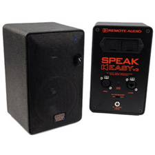 Remote Audio SPKEZV3WMP SpeakEasy V3 2-Way 9V Battery Powered 12 Watt Speaker