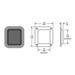Medium Recessed Dishes