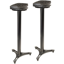 Ultimate Support MS-100B 42 Inch Column Studio Monitor Stand; Pair