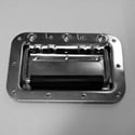 Penn-Elcom H7154K 6x4 Recessed Rivet Protected Handle w/Grip - Black
