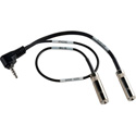 Sescom iPhone TRRS Right Angle 25dB 3.5mm Line Level and 3.5mm Monitor Jack
