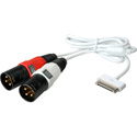 Sescom SES-IPOD2-AUDIO iPod Dock Connector to Left & Right XLR Male