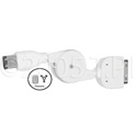 Retractable 35in 6pin Firewire to iPod Connector Cable