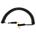 Sony Style Wireless Mini TRS Right Angle to Mini TRS Locking Cable 3Ft; Coiled